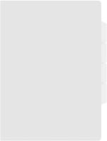 Папка-уголок Бюрократ -E356CLEAR 3 уровн. A4 пластик 0.15мм прозрачный