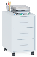 Тумба Сокол КТ-350 подкатная под оргтехнику 387x560x634мм белый (00-00016336)