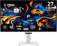 Монитор MSI 26.5" Max 271UPXW12G белый QD OLED LED 16:9 HDMI M/M матовая HAS Piv 250cd 178гр/178гр 3840x2160 120Hz FreeSync Premium Pro DP 4K USB 6.6кг