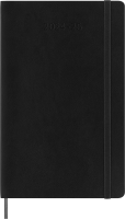 Ежедневник Moleskine ACADEMIC SOFT Large 130х210мм датир.18мес 592стр. мягкая обложка черный