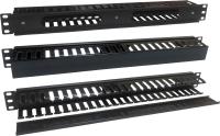 Кабельный органайзер Горизонтальный Lanmaster TWT-ORG1U/24-CVP гребенка 1U шир.:19" глуб.:50мм