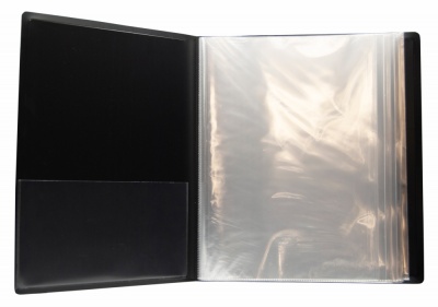 Папка с 60 прозр.вклад. Silwerhof Гальвано 292961-75 A4 1мм карман зеленый металлик