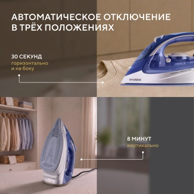 Утюг Hyundai H-SI02510 3200Вт темно-синий/розовое золото