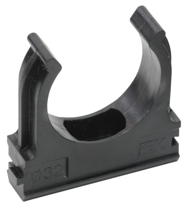 Держатель IEK CTA10D-CF32-K02-050 с защелкой 32мм полистирол черный