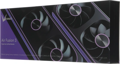 Вентилятор для корпуса Formula Air Fusion 3 ARGB 120х120x28 черный 4-pin 37.93дБ (упак.:3шт) (AIR FUSION 3 BK) Ret