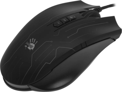 Мышь A4Tech Bloody Q82 черный/рисунок оптическая 6200dpi USB 8but