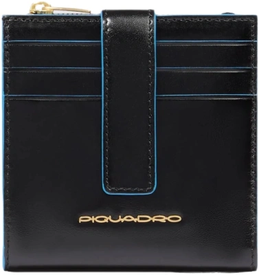 Чехол для кредитных карт Piquadro Blue Square PP6843B2R/N черный натур.кожа