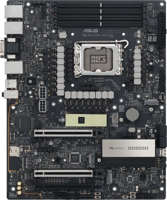 Материнская плата Asus PRO WS Z890-ACE SE Soc-1851 Intel Z890 4xDDR5 ATX AC`97 8ch(7.1) 1x10G/1х2,5G/1xGigabit RAID+HDMI