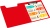 Папка клип-борд Бюрократ -PD602RED A4 пластик 1.2мм красный с крышкой