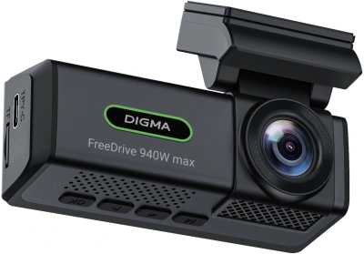 Видеорегистратор Digma FreeDrive 940W max черный 4Mpix 2160x3840 170гр. карта в комплекте:32Gb Allwinner
