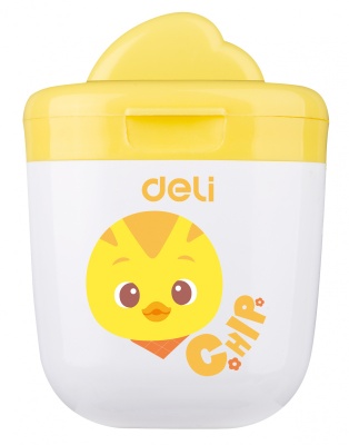 Точилка для карандашей ручная Deli ER01300 1 отверстие пластик ассорти дисплей