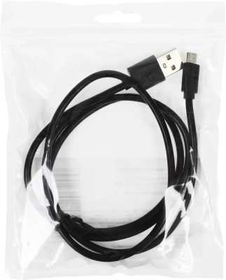 Кабель KingPrice KP-microUSB-2.4A-1m USB (m)-micro USB (m) 1м черный
