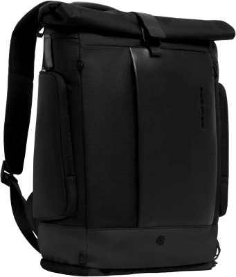 Рюкзак Piquadro Sync CA7190W145/N роллтоп черный натур.кожа/нейлон