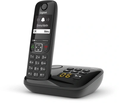 Р/Телефон Dect Gigaset AS690A черный автооветчик АОН