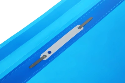 Папка-скоросшиватель Бюрократ -PS20BLUE A4 прозрач.верх.лист пластик синий 0.12/0.16