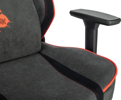 Кресло игровое A4Tech Bloody GC-680 серый/черный искусственная замша с подголов. крестов. металл