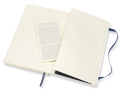 Блокнот Moleskine CLASSIC SOFT QP616B20 Large 130х210мм 192стр. линейка мягкая обложка синий сапфир