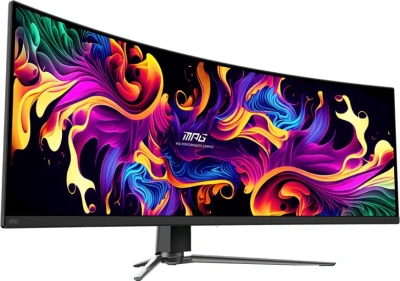 Монитор MSI 49" MPG 491CQP QD-OLED черный QD OLED LED 32:9 HDMI матовая HAS Piv 250cd 178гр/178гр 5120x1440 144Hz DP USB 10.3кг