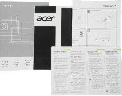 Монитор Acer 27" SB272Kbmiipx черный IPS LED 4ms 16:9 HDMI M/M матовая 250cd 178гр/178гр 3840x2160 60Hz FreeSync DP 4K 3.92кг