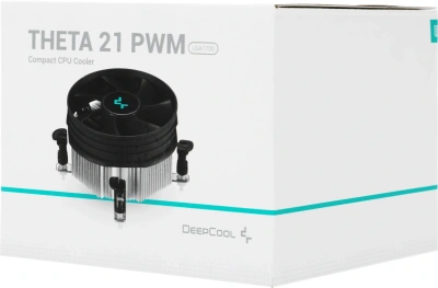 Устройство охлаждения(кулер) Deepcool Theta 21 PWM Soc-1700/1851 серебристый/черный 4-pin 30.2dB Al 95W 256gr Ret (DP-ICAP-T21P-17)