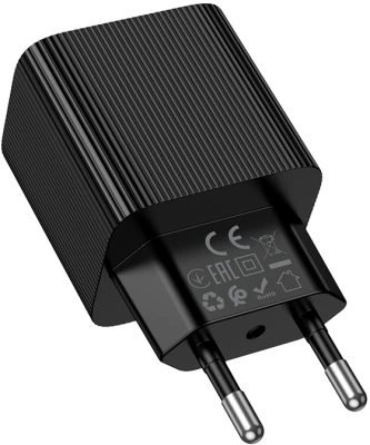 Сетевое зар./устр. Hoco CS84A Excellent PD30W+QC3.0 30W 3A (PD+QC) универсальное черный (64554)