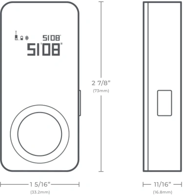 Лазерный дальномер Hoto Smart Laser Measure 2кл.лаз. 630нм цв.луч. красный (HTE0002EU)