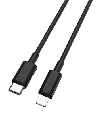 Кабель Buro PD18W USB Type-C (m)-Lightning (m) 1м черный
