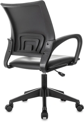 Кресло Бюрократ CH-695NLT черный экокожа крестов. пластик