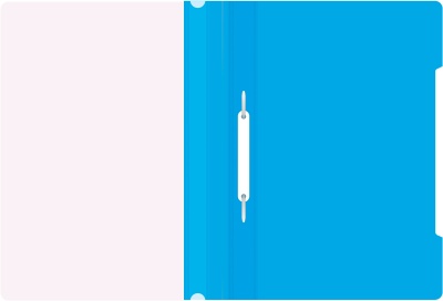 Папка-скоросшиватель Бюрократ -PS20AZURE A4 прозрач.верх.лист пластик голубой 0.12/0.16