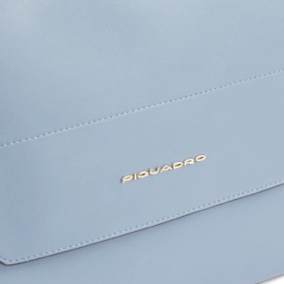 Деловая сумка женская Piquadro Circle BD6778W92/AZ3 с отделением для ноутбука 14" голубая натур.кожа