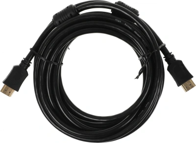 Кабель аудио-видео Buro BU-HDMI-v1.4-5M-FF HDMI (m)/HDMI (m) 5м. феррит.кольца позолоч.конт. черный