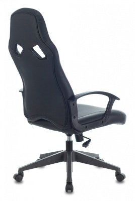 Кресло игровое Zombie Driver черный/красный экокожа с подголов. крестов. пластик