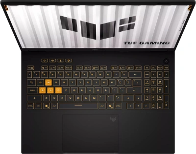 Ноутбук Asus TUF Gaming 16 FX610JH-TU201 Core i5 14450HX 8Gb SSD512Gb NVIDIA GeForce RTX5050 8Gb 16" IPS WUXGA (1920x1200) без ОС black WiFi BT Cam (90NR0QS1-M00DE0)