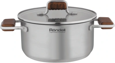 Кастрюля Rondell Fjord RDS-1791 3.2л. d=20см (с крышкой) стальной