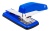 Степлер Deli E0414S/Blue 24/6 26/6 (25листов) синий 50скоб коробка