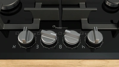 Газовая варочная поверхность Bosch PRP6A6H40R черный