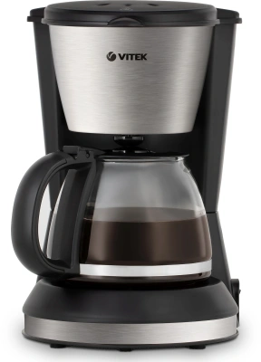 Кофеварка капельная Vitek VT-1506 BK 550Вт черный/серебристый