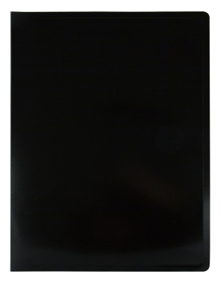 Папка с 40 прозр.вклад. Бюрократ Black&White BWBPV40BLCK A4 пластик 0.8мм черный/белый