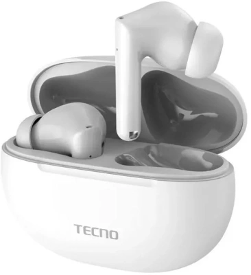 Гарнитура внутриканальные Tecno BD03 белый беспроводные bluetooth в ушной раковине (BD03 WHITE)