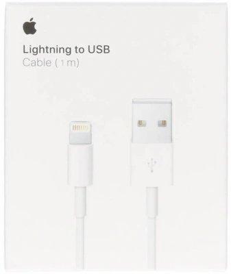 Кабель Apple A1480 MUQW3ZM/A USB (m)-Lightning (m) 1м белый