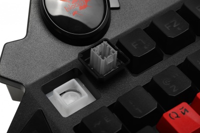 Клавиатура A4Tech B318 черный USB Multimedia for gamer LED (подставка для запястий) кабель 1.8м