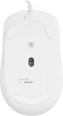 Мышь A4Tech Fstyler FM12 белый оптическая 1200dpi USB 3but (FM12 WHITE)