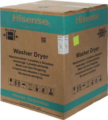Стиральная машина Hisense WD5S1045BB класс: A загр.фронтальная макс.:10.5кг (с сушкой) черный инвертор