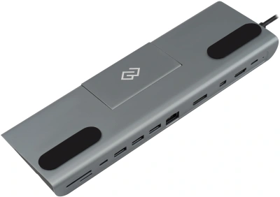 Стыковочная станция Digma DS-991 USB Type-C серый 1xHDMI 1xDP 1xminiDP 1xRJ-45 1xUSB Type-C 3xUSB 3.0