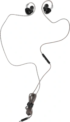 Гарнитура внутриканальные Fiio JD1 1.2м черный проводные крепление за ухом (80003799)