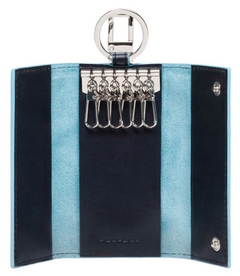 Ключница Piquadro Blue Square PC1397B2/BLU2 синий натур.кожа