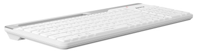 Клавиатура A4Tech FBK25 белый/серый USB беспроводная BT/Radio slim Multimedia (FBK25 WHITE)