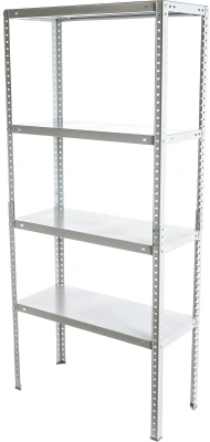 Стеллаж Практик MS Standart 160KD/70x30/4 пол.:4 разборная 1600x700x300мм серый (S24099023402)