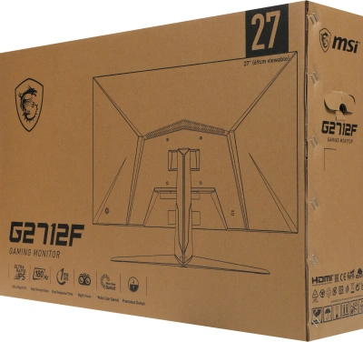 Монитор MSI 27" G2712F черный IPS LED 16:9 HDMI матовая 300cd 178гр/178гр 1920x1080 180Hz DP FHD 4.2кг