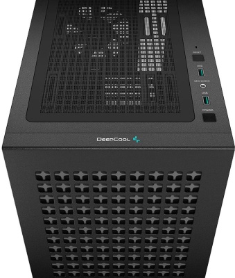 Корпус Deepcool CH370 черный без БП mATX 7x120mm 4x140mm 2xUSB3.0 audio bott PSU